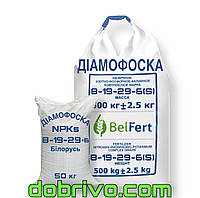 Нитроаммофоска (диаммофоска) NPKs 8-19-29+3, (мешки по 50 кг, биг-бэг), Беларусь, минеральное удобрение