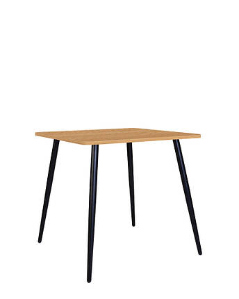 Стіл обідній Modern lite H18 ніжки black, стільниця ДСП Бук 70х70 (ТМ Новий Стиль), фото 2