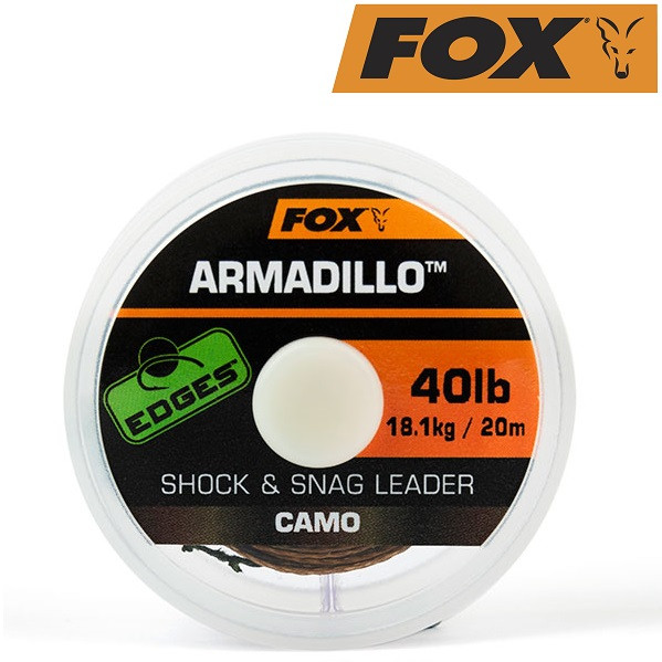 Шок лідер камуфляжний Fox Armadillo Camo 40lb