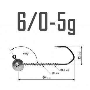 Джиг-Головка DS Barbarian 6/0 - 5 г