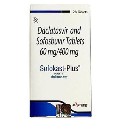 Sofokast Plus (Софокаст Плюс) / 400 мг софосбувір і 60 мг даклатасвір