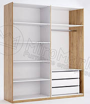 Шафа Місяць / Luna 3Д 2132х1398х585мм дуб крафт + лава мат Миро-Марк, фото 4