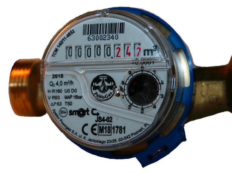 Лічильник холодної води 3/4" JS-4-02 SMART C+ (R160) Powogaz (Польща)