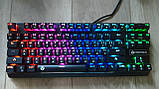 Механічна клавіатура з RGB підсвіткою Fantech Pantheon MK871 RGB Blue Switch, Black, USB, фото 5