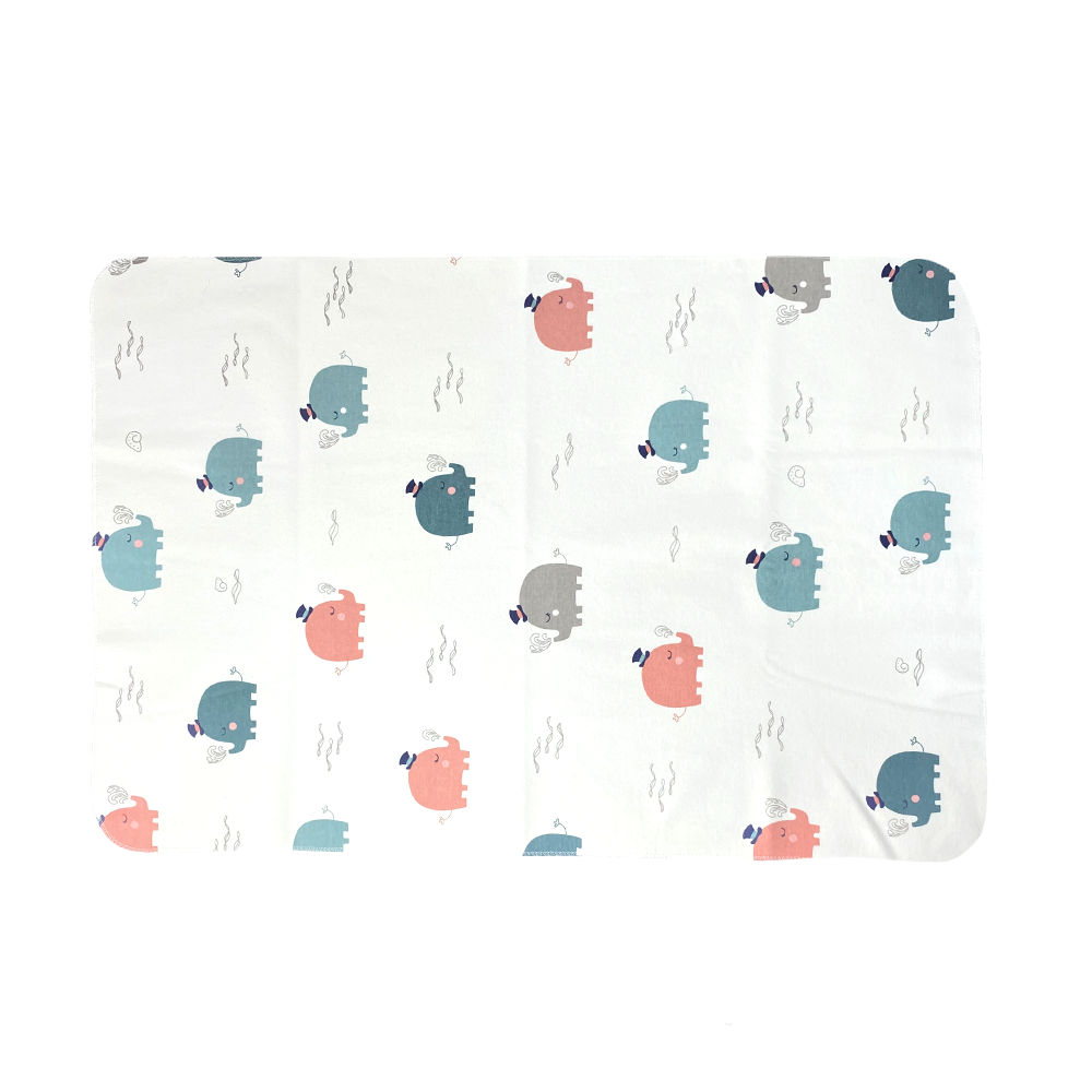 Багаторазові пелюшки для дітей бамбукові 50 * 75 (Слони)