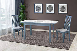 Стіл обідній розкладний КОСМО СО СТЕКЛОМ 122(160)х740, Модуль люкс