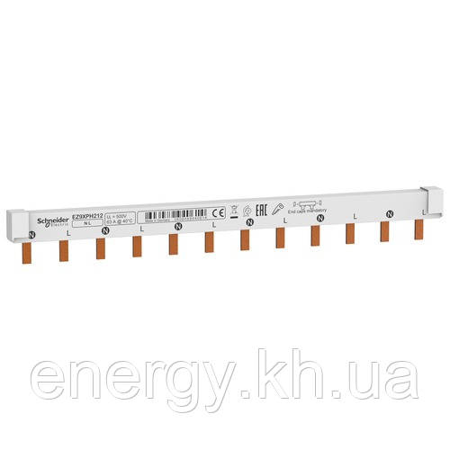 Шина гребінчаста 2-полюсна на 12 модулів Easy9 Schneider Electric
