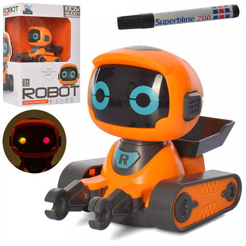 Купить Индуктивный Робот JLY Toys, ездит по линии, маркер, звук, свет ...