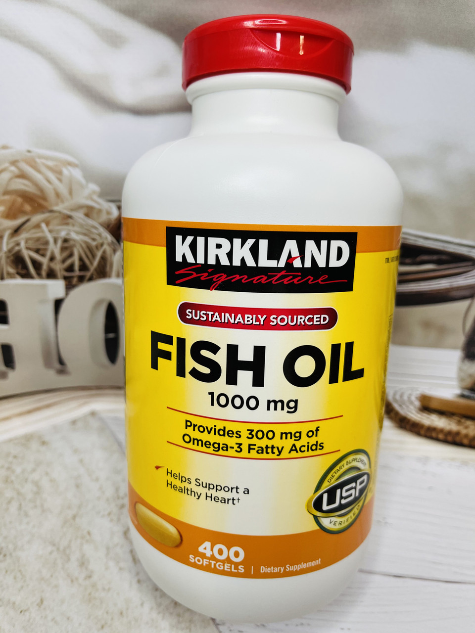 Риб'ячий жир Kirkland Fish Oil Omega 3, 400штук, фото 1