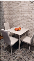 Стіл обідній Modern lite H18 ніжки anthracite, стільниця ДСП Біла 120х80 (ТМ Новий Стиль), фото 3