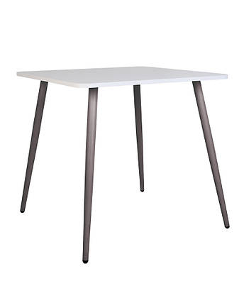 Стіл обідній Modern lite H18 ніжки anthracite, стільниця ДСП Біла 120х80 (ТМ Новий Стиль), фото 2