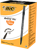 Ручка кулькова BIC ROUND STIC чорна, фото 2