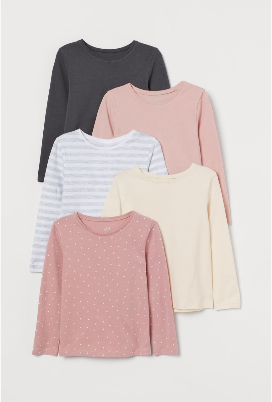 Реглан для дівчинки в серці та смужку H&M р.98/104 см (2-4года)