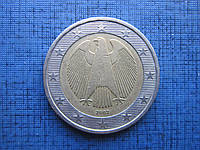 Монета 2 евро Германия 2002 F 2002 G 2 года цена за 1 монету