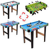 Настільна гра 4 в 1 (хокей, футбол, теніс, більярд) арт. 6008-4, фото 2