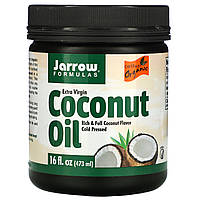 Органическое кокосовое масло холодного отжима, отжатое шнековым прессом, 473 мл Jarrow Formulas