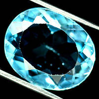 4.51 карат. Природний Небесний топаз Бразилії 12 х 10 мм.