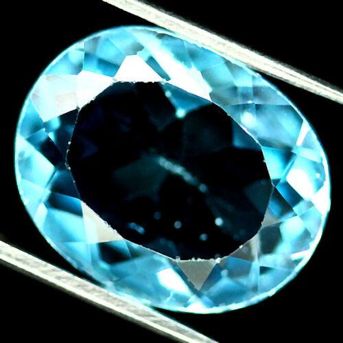 4.51 карат. Природний Небесний топаз Бразилії 12 х 10 мм., фото 1