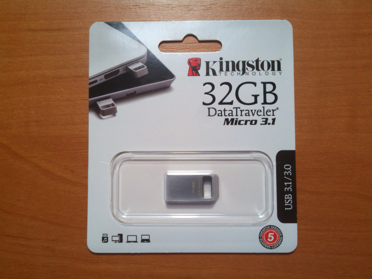 32GB Kingston DT Micro USB 3.1 Гарантія!