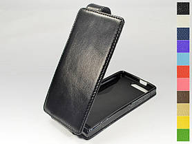 Відкидний чохол з натуральної шкіри для Huawei Ascend P6 mini