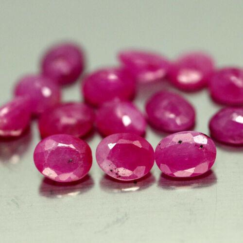 5.55 кт Природний рубін овал 14 шт.