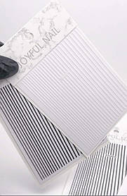 Біла (White) гнучка стрічка She Nail на липкій основі (самоклейка) для дизайну нігтів