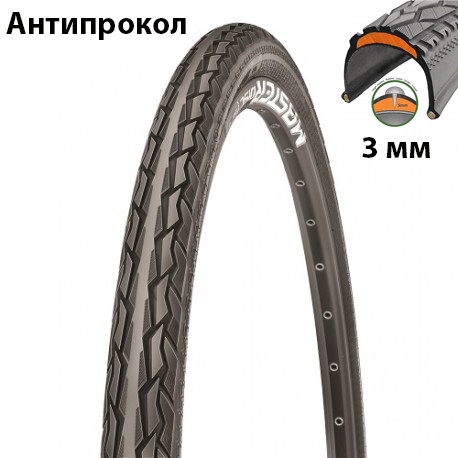 Покришка велосипедна Ralson 28 x 1,75 R-3155 Urban Star Антипрокольна 3 мм