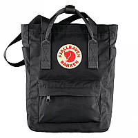 Рюкзак сумка 2021 fjallraven kanken totepack канкен портфель чорний з лисицею через плече