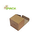 Коробка картонна самозбірна 75х65х60 мм бура крафт мікрогофрокартон, фото 3