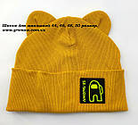 Оптом шапки 40 42 44 46 48 розмір трикотажна дитяча шапка головні убори дитячі гурт (ОШ454), фото 2