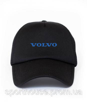 Спортивна кепка Volvo, Вольво, тракер, річна кепка, чоловічий, жіночий, чорного кольору,