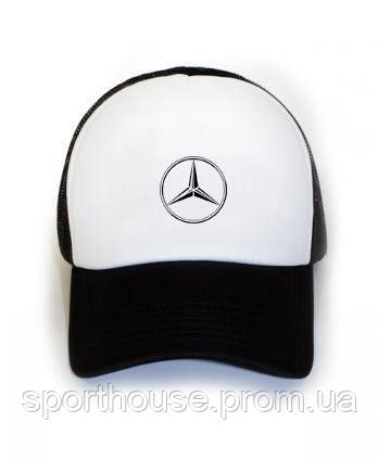 Спортивна кепка Mercedes (Мерседес, тракер, річна кепка, чоловічий, жіночий, чорного кольору,