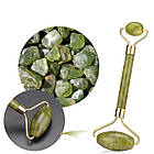 Ролік для обличчя нефритовий Jade масажний, фото 6