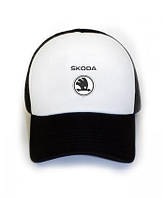 Спортивная кепка Skoda, Шкода, тракер, летняя кепка, мужская, женская, черного цвета,