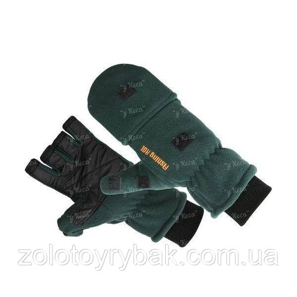 Рукавички рукавиці Fishing ROI Fleece Dark Green 502-02-XL "Оригінал"