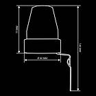 Датчик освітлення BIOM PHS -07 max 2400Вт, 10А, сутінковий, фото 4