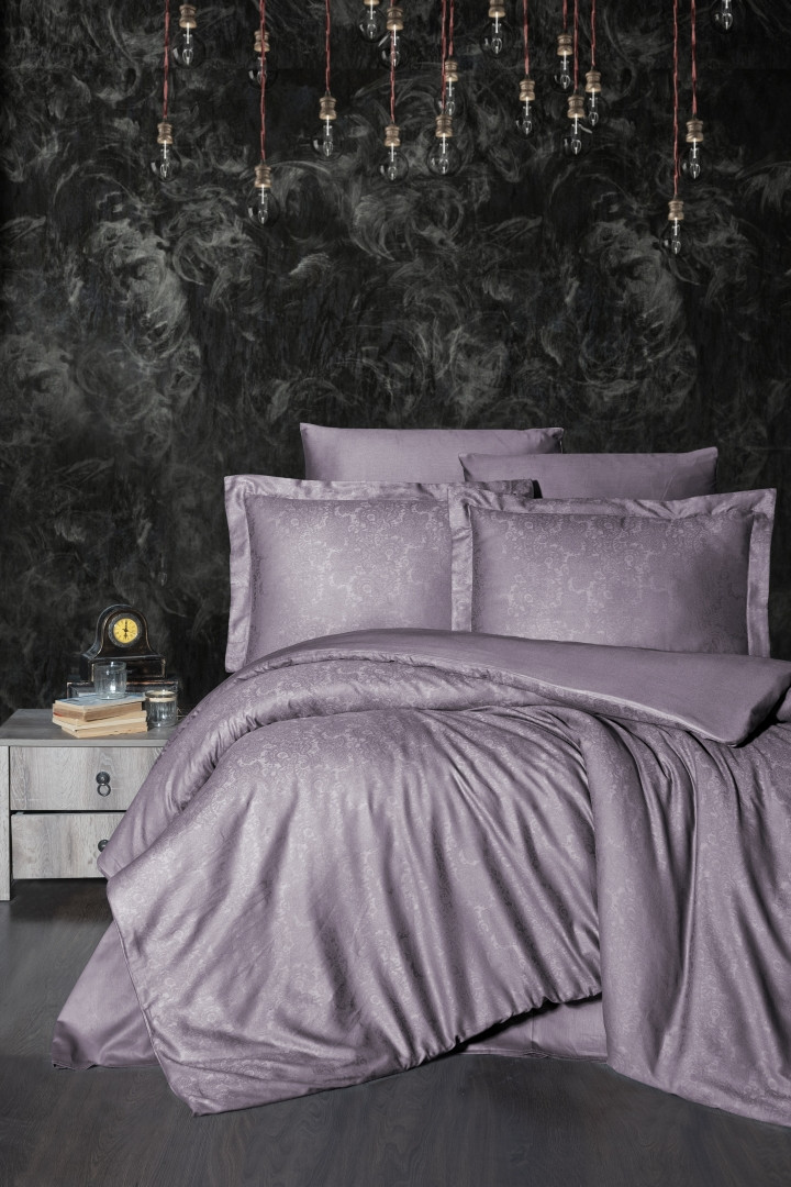 Постільна білизна First Choice Jacquard Satin "Sare Lilac" JS 111