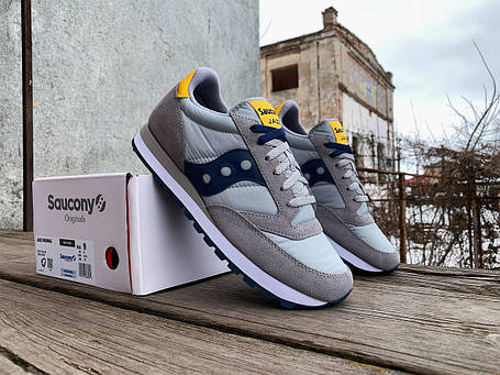 Чоловічі кросівки Saucony Jazz Original 2044-605s Grey Yellow сірі Оригінал, фото 1