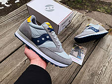 Чоловічі кросівки Saucony Jazz Original 2044-605s Grey Yellow сірі Оригінал, фото 3