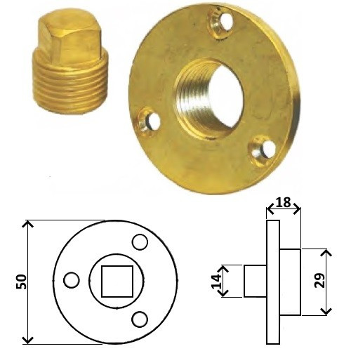 Зливний корок із латуні Sunfine SF30635