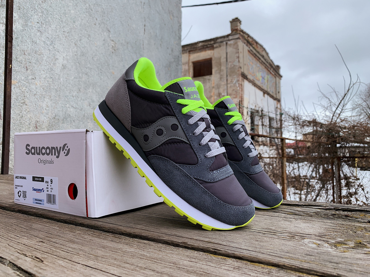 Чоловічі кросівки Saucony Jazz Original 2044-580s Paverment/Grey сірі Оригінал