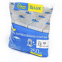 Система выравнивание плитки СВП основа (зажим) LUX 1,5 мм 250 шт./уп