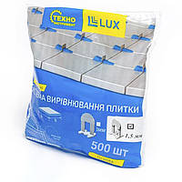 Система выравнивание плитки СВП основа (зажим) LUX 1,5 мм 500 шт./уп
