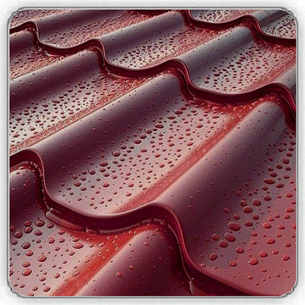 Металочерепиця MELBOURNE 0,5 мм RAL 3005 РЕ, фото 1