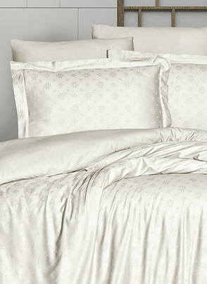 Постільна білизна First Choice Jacquard Satin "Belda Cream" JS 176, фото 3
