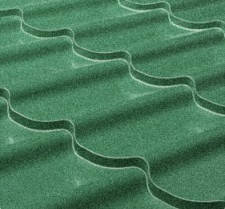 Металочерепиця MELBOURNE 0,5 мм RAL 6005 РЕ, фото 2