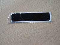 Наклейка s силиконовая Полоса 140х30х1мм черная без надписи на авто
