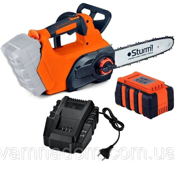 Акумуляторна ланцюгова пила Sturm CC9930CL+ акумулятор 36 В 3,0 А/ч і зарядний пристрій, фото 1