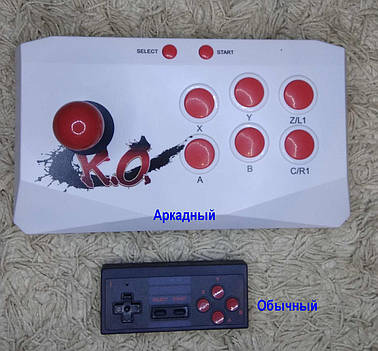 Бездротова ігрова ретро ТВ приставка консоль стік HDMI з аркадними джойстиками 1888 ігор денді сега нінтендо, фото 2