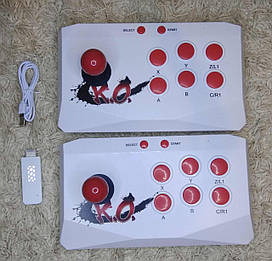 Бездротова ігрова ретро ТВ приставка консоль стік HDMI з аркадними джойстиками 1888 ігор денді сега нінтендо